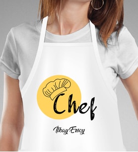 Kişiye Özel En İyi Chef- Aşçı Mutfak Önlüğü