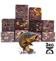 Hedyex 3Kg Sazan Küspesi Delikli Küp Çilekli Mısır Küspesi Kare