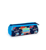 CORAL HIGH 22320 LACİVERT MAVİ UZAY DESENLİ ÜÇ BÖLMELİ KALEM ÇANTASI