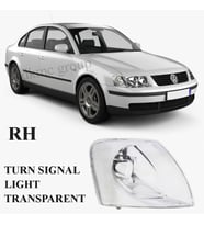 PASSAT B5 SEDAN 1997-2000 MODEL ARASI UYUMLU SAĞ YOLCU TARAFI ŞEFFAF ÖN SİNYAL LAMBASI