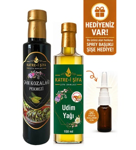 Çocuklar için UDİM Yağı 100 ml + Çam Kozalağı Pekmezi 340 gr