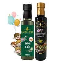 Çocuklar için UDİM Yağı 100 ml + Çam Kozalağı Pekmezi 340 gr