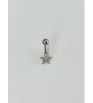 Yıldız Detaylı Göbek Piercing - Pg0083