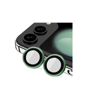 Samsung Galaxy Z Flip 5 Valdez Metal Kamera Lens - Koyu Yeşil
