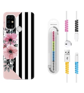 Casper E30 F20 X20 Kılıf Kablo Koruma Spiral Silikon Flowers 4 1390