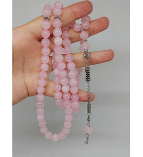 Pembe Kuvars Taşı 99luk Tesbih 8mm (2958)