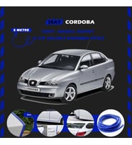 Seat Cordoba Oto Araç Kapı Koruma Fitili 5metre Parlak Mavi Renk