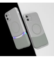 Apple iPhone 11 Kılıf M-Safe Şarj Özellikli Mıknatıslı Zore Duble Kapak