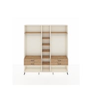 Arges Gardrop 10 Raflı 4 Çekmeceli 2 Askılı 220x30x243 Aytaşı-Çam
