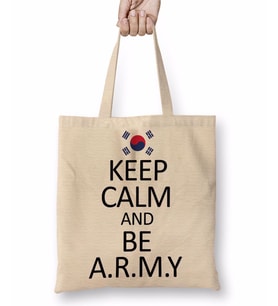 Bts Army Bangtan Boys Kore Bez Çanta Uzun Saplı