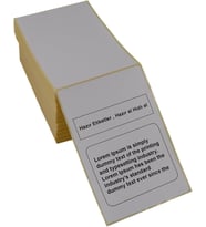 100mm X 150mm 500 Adetlik Paketlerde Lamine Termal Z Katlama Kargo Etiketi – Yazıcı Uyumlu, Yüksek Kaliteli Gönderi Etiketi (1 Paket)