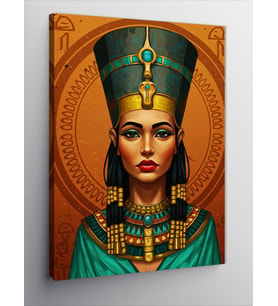 Kanvas Tablo Kraliçe Nefertiti Portresi