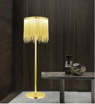 Katena Modern Zincir Detaylı Şık  Lambader (Gold)
