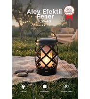 Torima Nostaljik Retro Pilli Led Işıklı Gece Lambası LW40 Siyah
