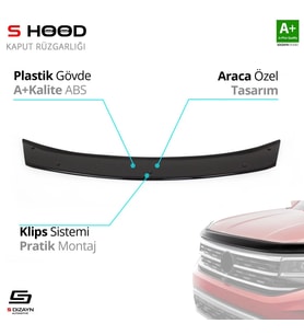 Honda Civic ABS Plastik Kaput Rüzgarlığı 2006-2012 A+Kalite