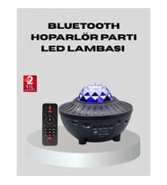 Mey İthalat® Galaxy Yıldız Projektör Çok Renkli Ayarlı Parlaklık Uzay Atmosfer Işığı