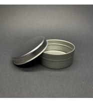 100 cc Metal Kutu  - Gümüş Teneke Kutu- Metal Mum Kutusu 7,3mmx3,1mm  x 5 Adet