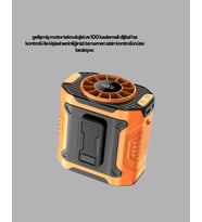 Dijital Ekranlı Turbo Mini Fan – 3 Kademeli Hız, Sessiz Çalışma Ve Type-c Şarj