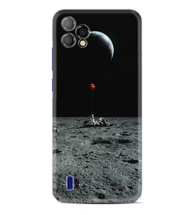 Reeder P13 Blue Plus 2022 Kılıf Silikon Desen Özel Seri Astronoot Red Baloon 1608