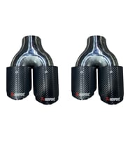 🏎️ Akrapovič 90 mm Çiftli Egzoz Ucu  Sağ & Sol Takım – Sportif & Premium Görünüm (Standart)
