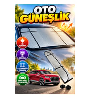 Katlanabilir Oto Ön Cam Güneşliği Alüminyum Kaplama Isı ve UV Koruma Ford Focus Honda Civic Opel Ast
