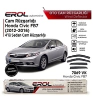 HONDA CİVİC FB7 (2012-2016) 4'LÜ SEDAN CAM RÜZGARLIĞI