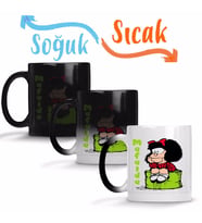 Mafalda Düşünceli Sihirli Kupa Bardak Porselen