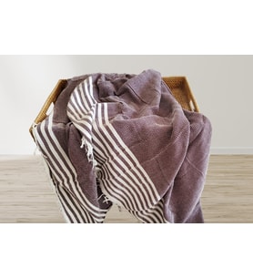 Aksu Summer Line Çok Amaçlı Örtü Pike Koltuk Örtüsü 170x220 Bordo (Bordo - Beyaz)