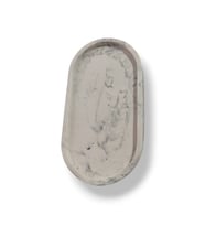 Mermer Desenli Sunum & Takı Tabağı 18x10 cm – El Yapımı – İEİ158