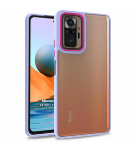 Microsonic Xiaomi Redmi Note 10 Pro Max Kılıf Bright Planet Lila