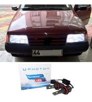 Fiat Tempra Led Xenon Uzun + Kısa Far Ampulü H4 Ultimate 9500 Lumens Yeni Seri Beyaz
