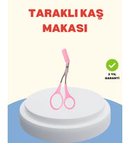 Profesyonel Taraklı Kaş Makası – Evde Salon Kullanımına Uygun