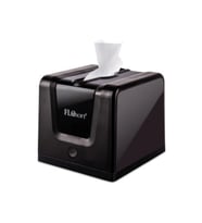 Flosoft Modern Dekoratif Masaüstü Peçetelik Dispenser Peçetelik Peçete Kutusu - Plastik - Siyah -