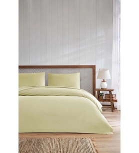 Özdilek -Colourist Bej- Bamboo Lastikli Çarşaflı Çift Kişilik Pike Takımı