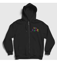 Presmono Unisex Siyah Jump The Beatles Fermuarlı Kapüşonlu Sweatshirt 114537tt