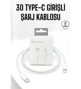 Iphone Uyumlu İOS Uyumlu Lightning Hızlı Şarj Tye C Lightning Şarj Kablosu