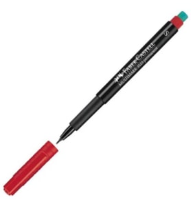 Faber Castell Asetat Kalemi S Kırmızı