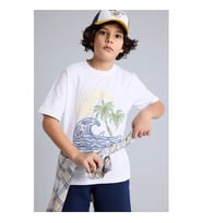 Defacto 26Y801003974 Beyaz Erkek Çocuk T-Shirt H3085A8/WT34