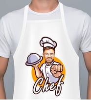 Kişiye Özel En İyi Chef- Aşçı Karikatür Mutfak Önlüğü