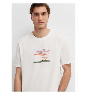 Mavi M0613669-70057 Mavi Baskılı T-Shirt Erkek Tişort