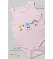 Dad mom me sweet family Sıfır Kollu Bebek Zıbını %100 Pamuk