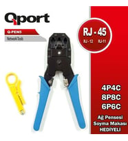 QPORT Q-Pen5 RJ11/RJ12/RJ45 Kablo Sıkma Pensesi