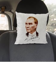 BK Gift Atatürk Temalı Kare Araç Koltuk Yastığı-15