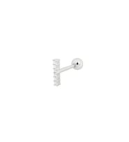Gümüş taşlı tragus kıkırdak Piercing tek küpe hs16t36e Sarı-Tek Ebat