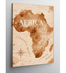 Kanvas Tablo Afrika Kıtası