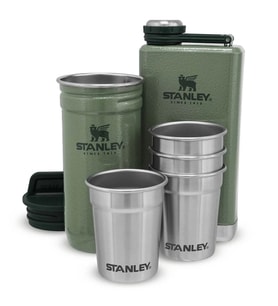 Stanley Adventure Çelik Shot Bardak ve Matara Seti - Hammertone Green (Yeşil)