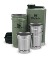 Stanley Adventure Çelik Shot Bardak ve Matara Seti - Hammertone Green