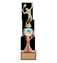 ODAK KUPA - Figürlü Kupalar - Tenis Erkek Figürlü Kupalar FG-034 C - 35 cm