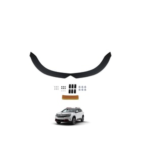 Citroen C5 Uyumlu  Aircross Ön Kaput Koruyucu Rüzgarlık 4 mm Akrilik  abs Piano Black 2017