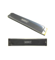 Midex HN-24SL Silver 24 Delikli Mızıka Do (c)